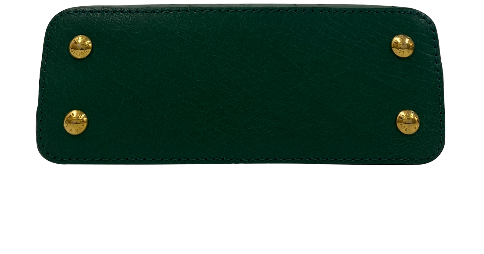 Capucines Mini, 4.600&euro;, Bolso, Verde, Animal - Avestruz, Vista superior